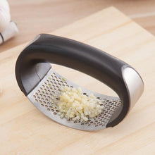 Load image into Gallery viewer, Manual Garlic Press Rocker with Handle Stainless Steel Garlic Crusher Squeezer Slicer Mincer Chopper Kitchen Gadget Tool
